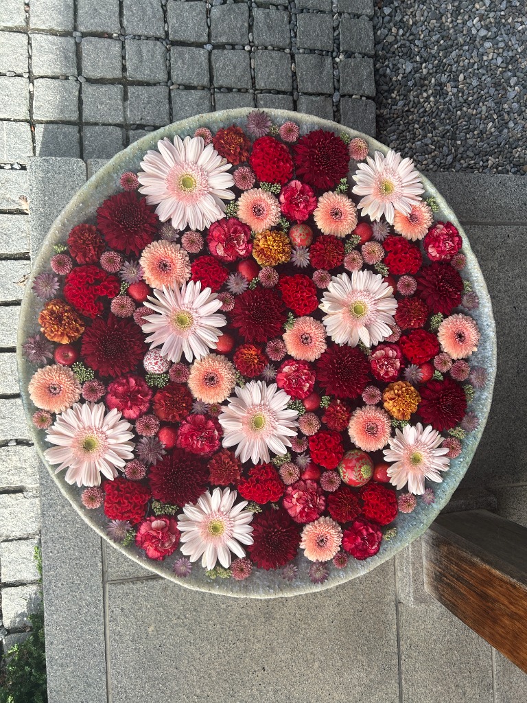 花手水の美しさ